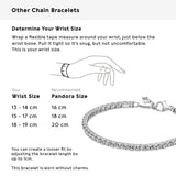 Pandora Timeless Pulsera de tenis centelleante de plata de ley con circonitas cúbicas transparentes, 16