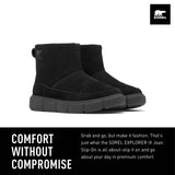 Sorel Explorer 3 Slip-On WP, Botas de moda, Mujer, Black Sea Salt, 39.5 EU
