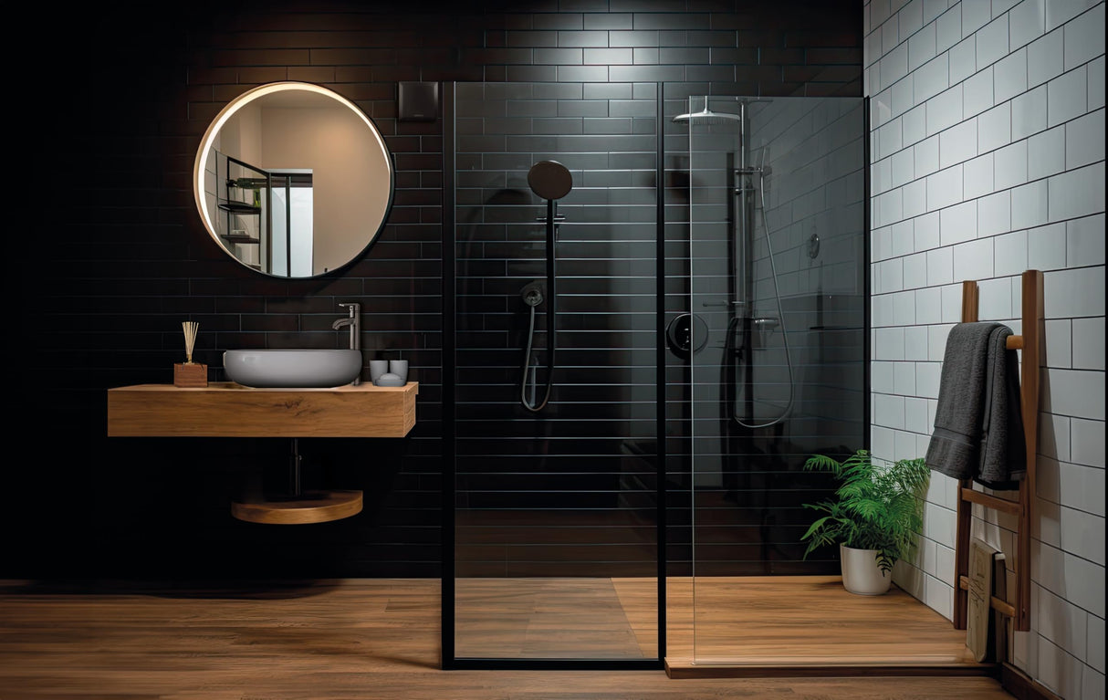 Airflow QT100 B Negro Extractor Baño – Silencioso 25 dB(A), 5W, IP45, 2 Velocidades 21/25 L/s, Pared/Techo, Ingeniería Alemana, Certificado QuietMark, Garantía 3 Años