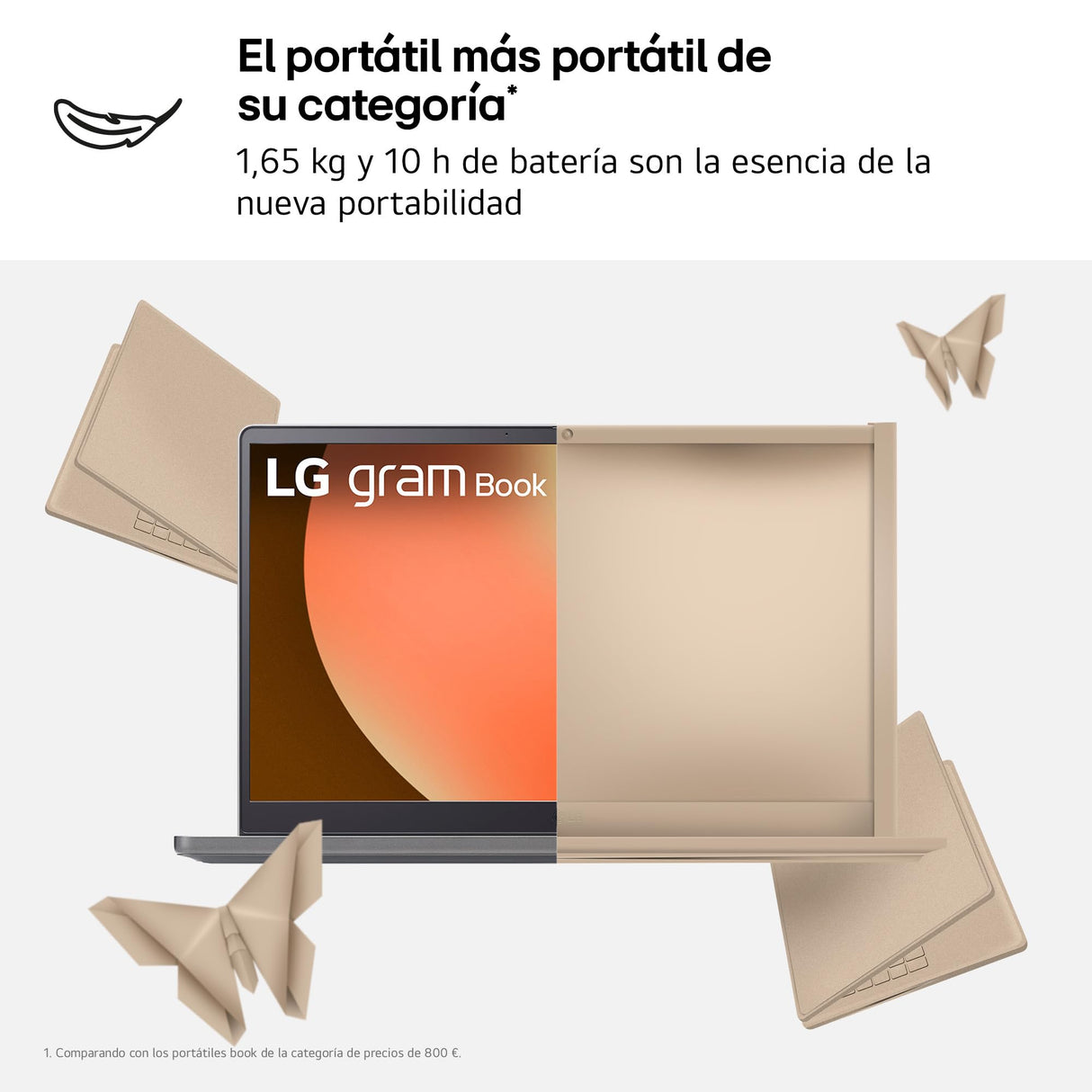 LG gram Book 15U50T-G.AA56B 15 Pulgadas, Intel Core i5, 16 GB RAM, 512GB SSD, Panel IPS Antirreflejo, Intel Iris Xe Graphics, 1.650 Kg, 10 Horas, Plateado Teclado QWERTY Español