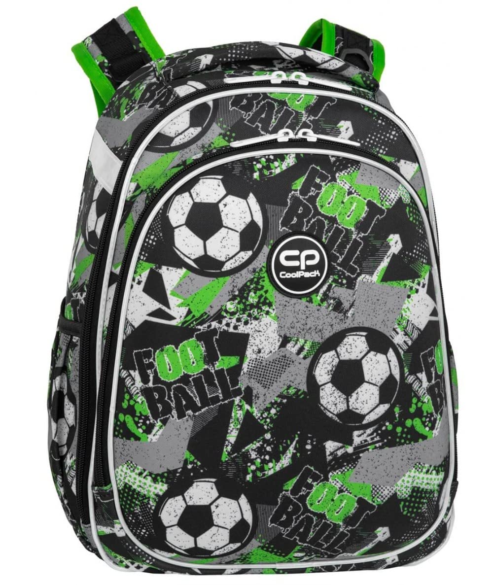 Coolpack F015674, Mochila escolar TURTLE LET`S GOL, Multicolor