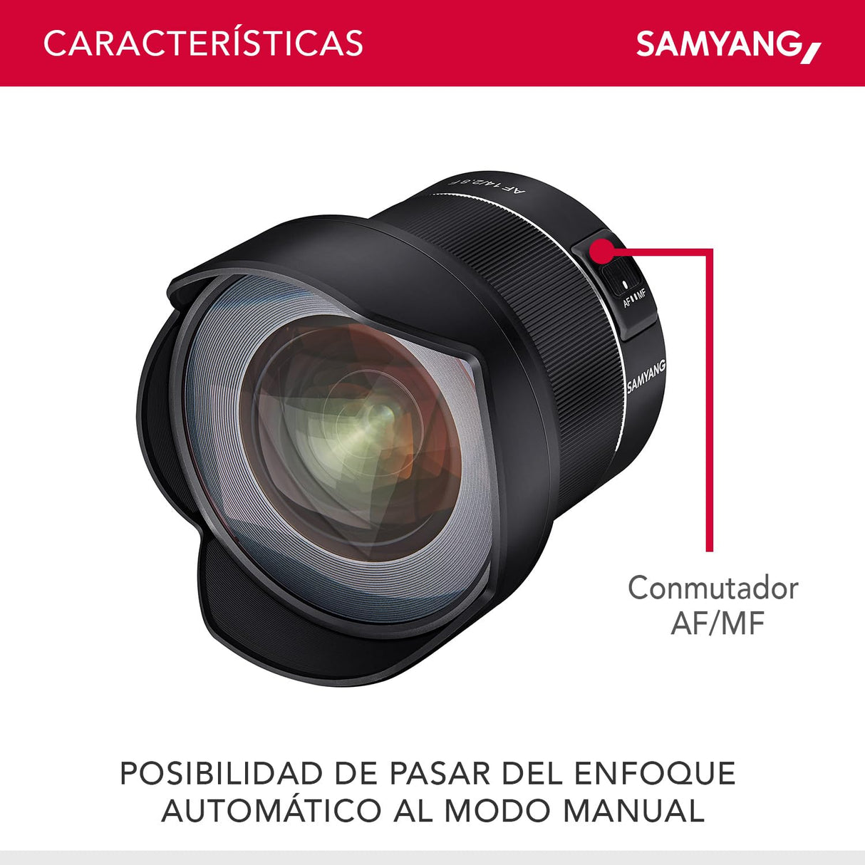 Samyang SA7081 - Objetivo 14 mm F2.8 para Montura Nikon F