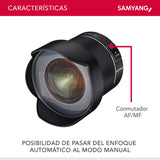 Samyang SA7081 - Objetivo 14 mm F2.8 para Montura Nikon F