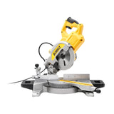 DEWALT - DWS777-QS -Sierra ingletadora radial - Sierra de alto rendimiento con sistema XPS - Corte de madera, plástico y aluminio - Ángulo de la hoja 48° - Ø de la hoja 216mm - Velocidad 6300rpm - 1800W [Clase de eficiencia energética A].