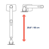 Ergotron LX Series 45-492-216 soporte de mesa para pantalla plana 61 cm (24") Blanco - Soporte para televisor (18 kg, 61 cm (24"), 75 x 75 mm, 100 x 100 mm, Ajustes de altura, Blanco)