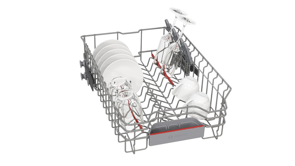 Bosch - Lavavajillas Totalmente Integrable, 45 cm, Serie 4, Home Connect, Motor EcoSilence, Blanco, SPV4EMX25E
