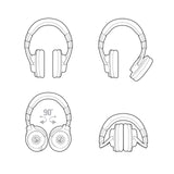 Audio-Technica M40x Auriculares Profesionales para Monitorización en Estudio Negro