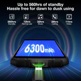 DOOGEE Movil Resistente Agua y Golpes S41T, Android 13, 8GB +64GB, 6300mAh Batería, Telefono Movil Libre 4G, Triple Cámara de 13MP, 5.5 Pulgadas Moviles Antigolpes, NFC/Face ID/GPS, Naranja