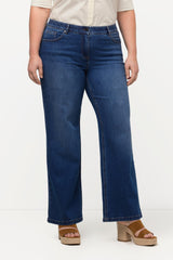 Ulla Popken Dummy Jeans, Dark Blue Denim, 32W / 30L para Mujer