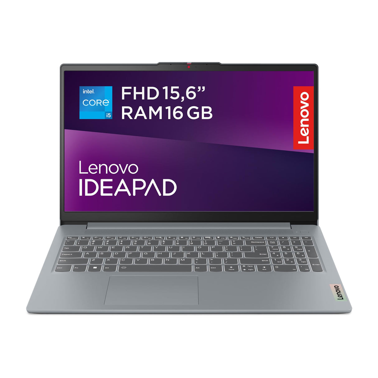 Lenovo IdeaPad Slim 3 Gen 8 - Ordenador Portátil 15.6" FHD Intel Core i5-13420H, 16GB RAM, 1TB SSD, Intel UHD Graphics Integrada, Wi-Fi 6, Sin Sistema Operativo Gris Ártico, Teclado QWERTY Español