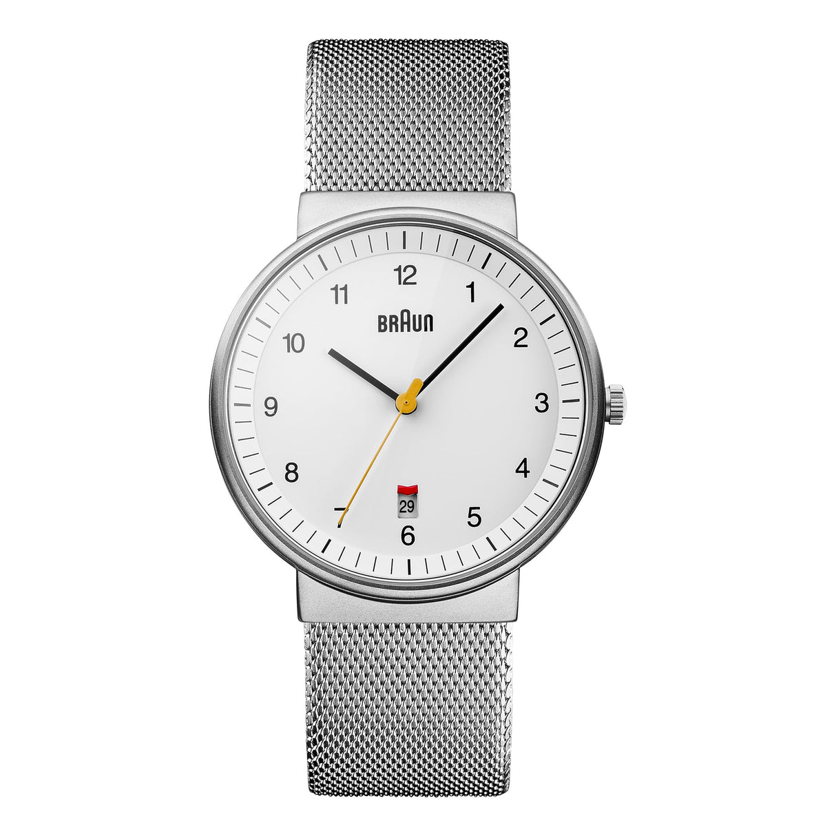 Braun Classic Gent Reloj para Hombre Analógico de Cuarzo japonés con Brazalete de Acero Inoxidable BN0032WHSLMHG
