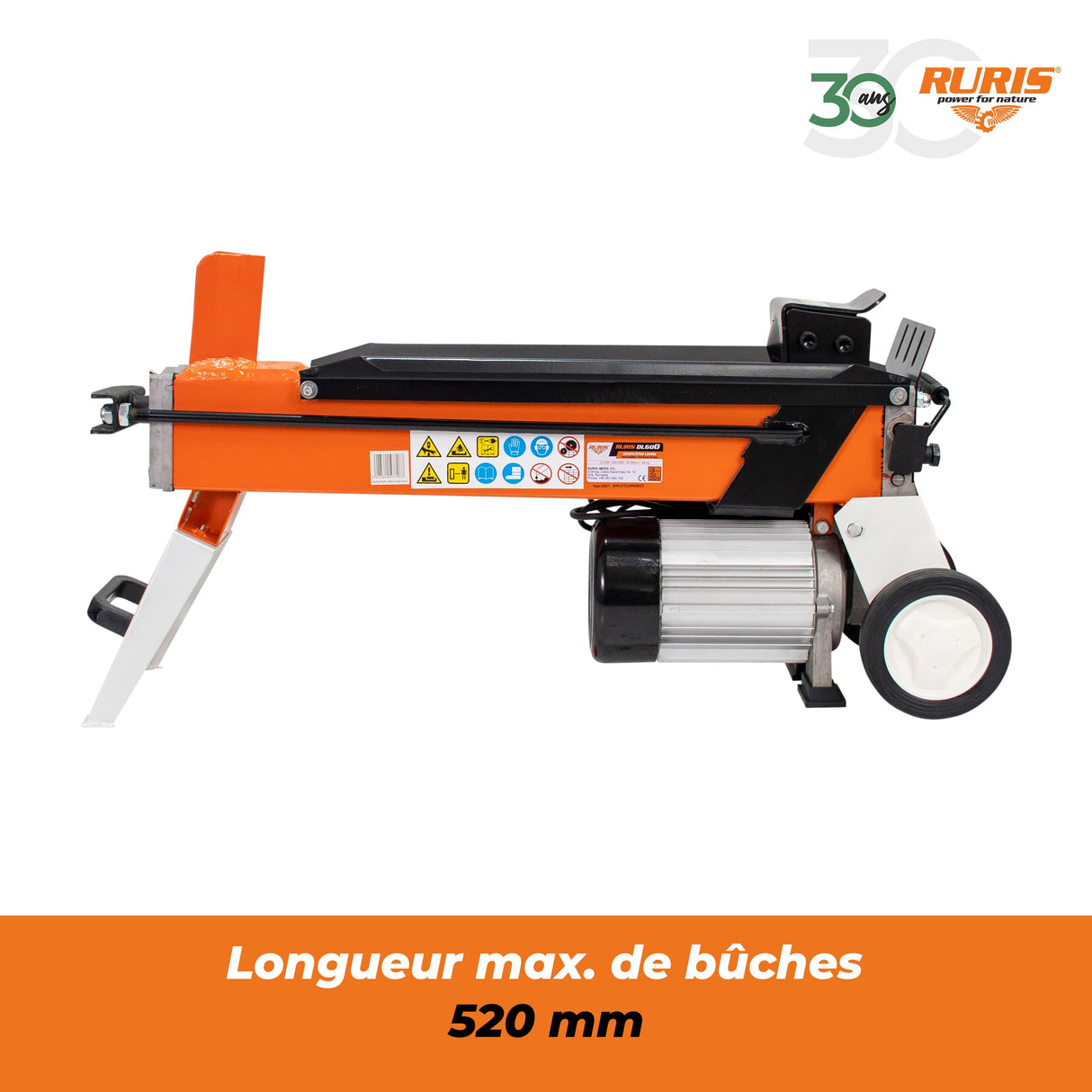 RURIS DL600 - Divisor de troncos eléctrico