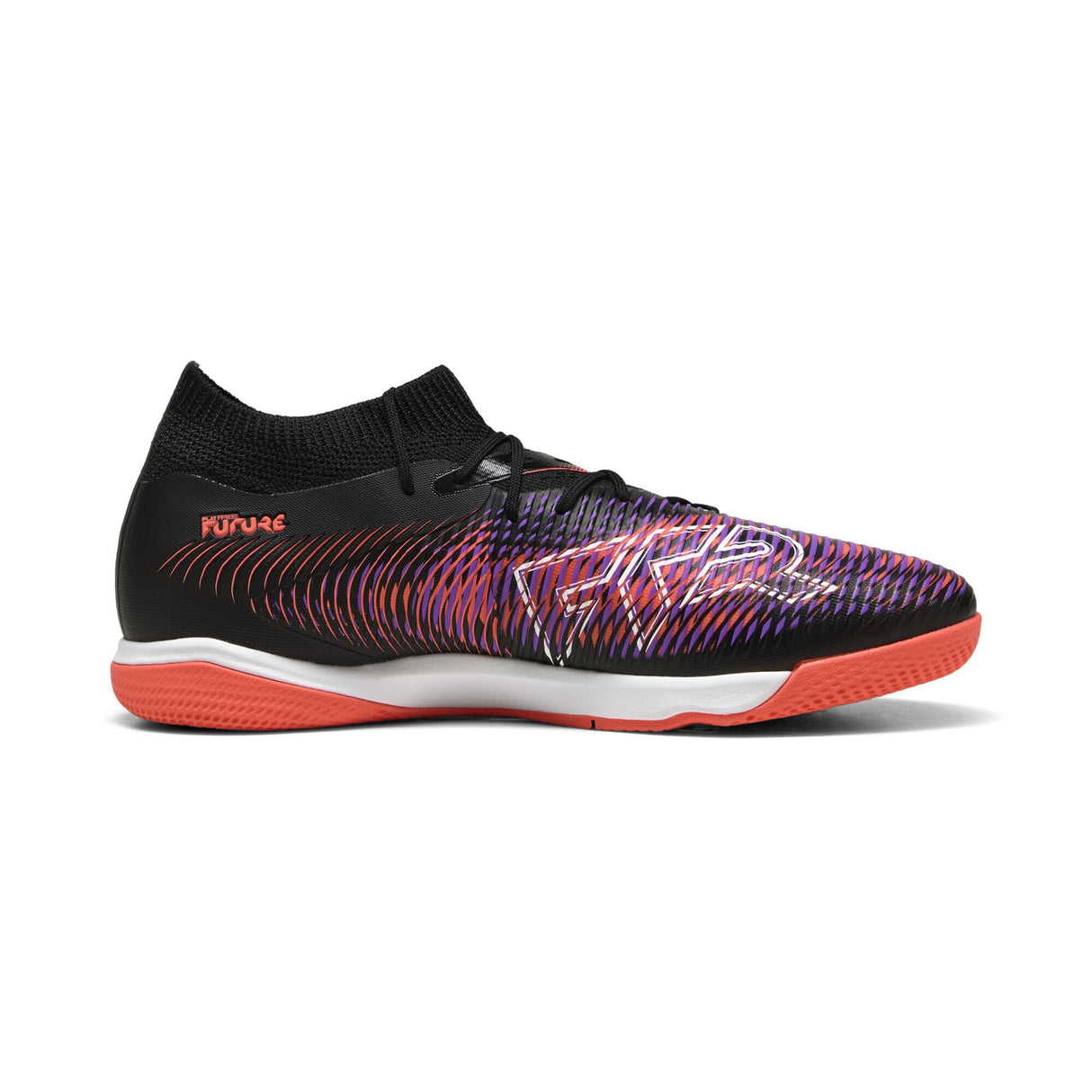 PUMA Future 8 Match IT, Zapatillas de fútbol Unisex Adulto, Black White-Glowing Red, 42 EU