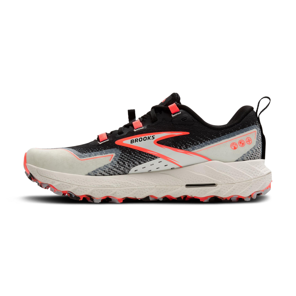BROOKS Cascadia 18, Sneaker Mujer, Lavado Negro/Azul/Llama, 38.5 EU