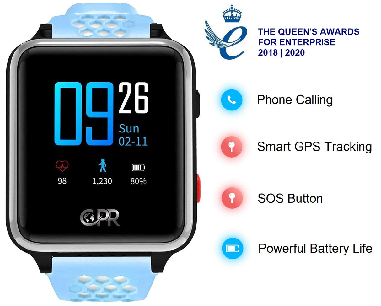 Reloj Inteligente CPR Guardian 2 para niños – teléfono y localizador portátil Que combina una función de Asistencia de Emergencia, Llamadas de Voz y Seguimiento de ubicación en un Solo Reloj
