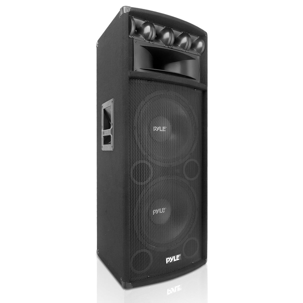 PylePro Altavoz, Portatil, para gabinete, 1600V, Estereo, Woofer de 3.4”, Tweeters duales, Bocina Media de 5x12”, Exterior, Interior