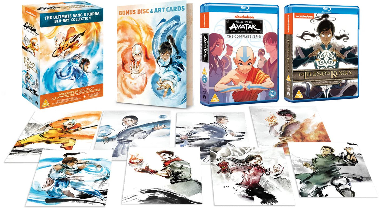 The Ultimate Avatar: The Legend of Aang & The Legend of Korra Complete Blu-ray Collection [2021] [Region Free] [Blu-ray]