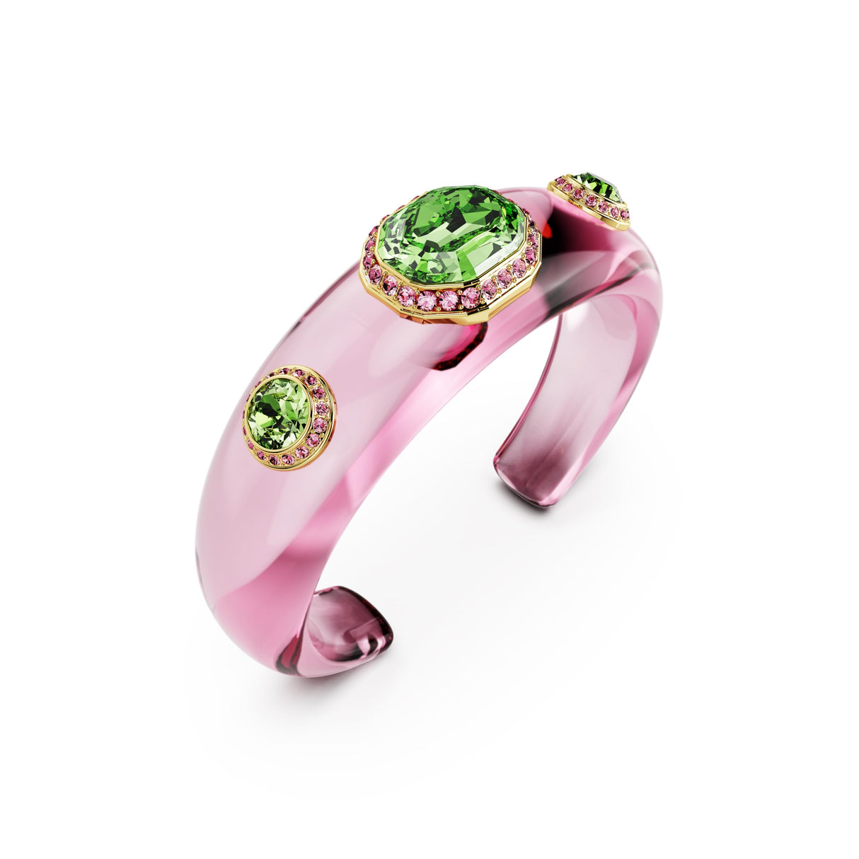 Swarovski Brazalete Dulcis, Tallas mixtas, Multicolor, Baño tono oro