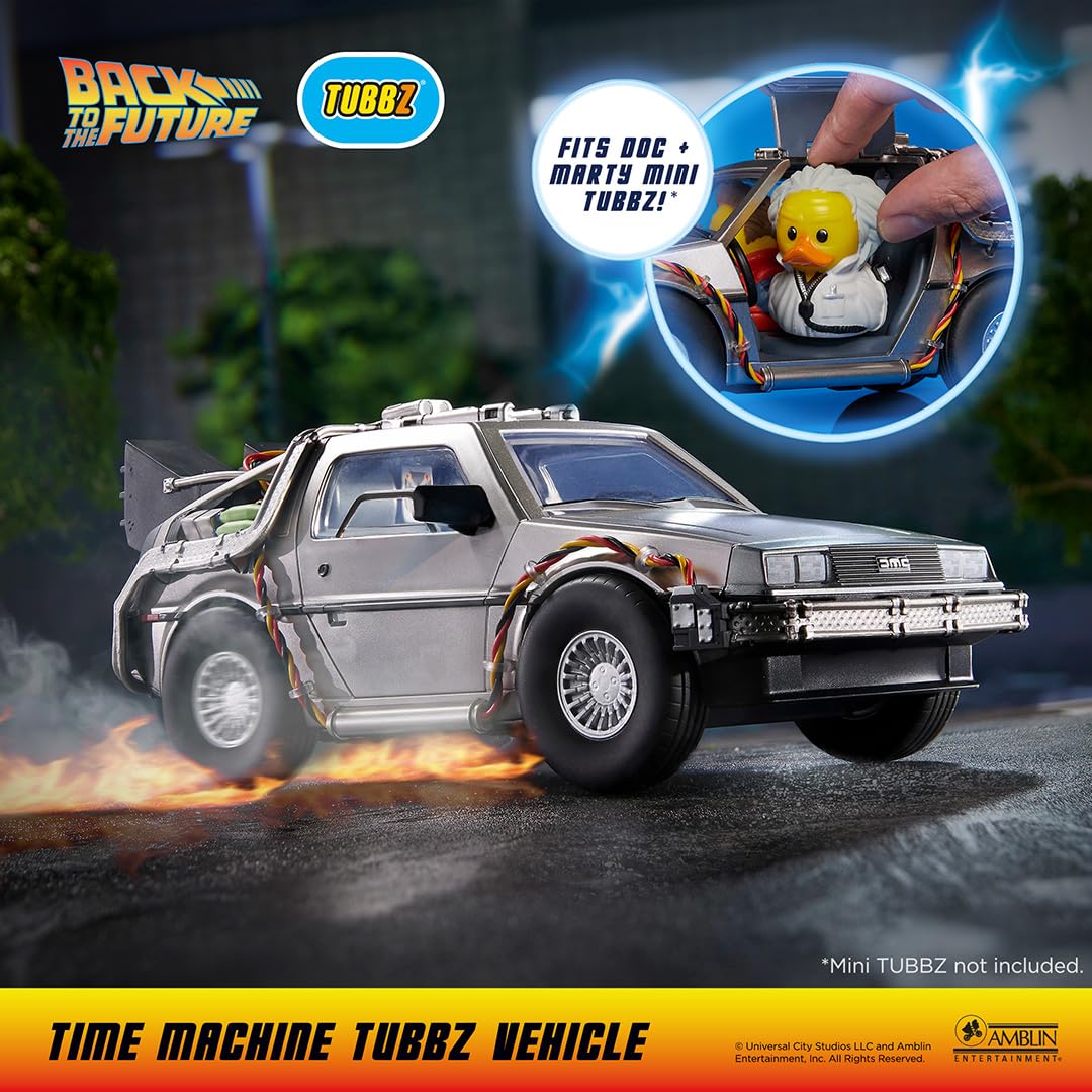 TUBBZ Edición Especial: Regreso al Futuro – Vehículo Coleccionable Delorean para Figuras Mini