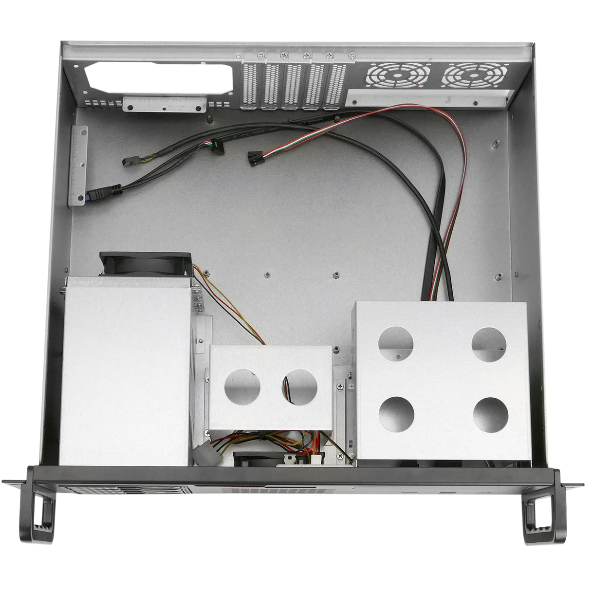 RackMatic - Caja rack 19" IPC microATX ATX 3U 2x5.25" 5x3.5" fondo 400mm
