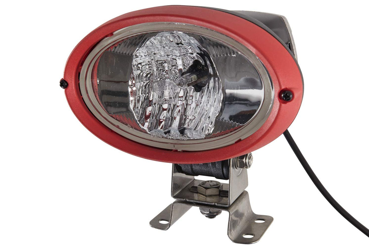 HELLA Xenón Faro de trabajo - Oval 100 Powerpack - 12V - montaje exterior/Conexión roscada - Fijación de cuatro puntos - Iluminación campo cercano - Cable: 500mm - Conector: AMP - 1GA 996 461-311