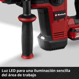 Einhell Professional Power X Change martillo perforador con batería TP-HD 18/28 Li BL +4 (1x3,0A+) (18 V, Brushless, 3 J, SDS-plus, 4 funciones, accesorios, incl. Batería 3,0 Ah Plus + cargador)
