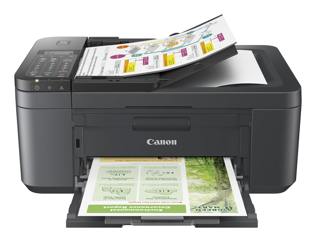 Canon Pixma TR4755i Impresora Multifunción 4 en 1, Compatible con Pixma Print Plan, Impresión, Escaneo y Copia, WiFi, Cartuchos XL, ADF de 20 Hojas, Impresión a Doble Cara Automática, Negro