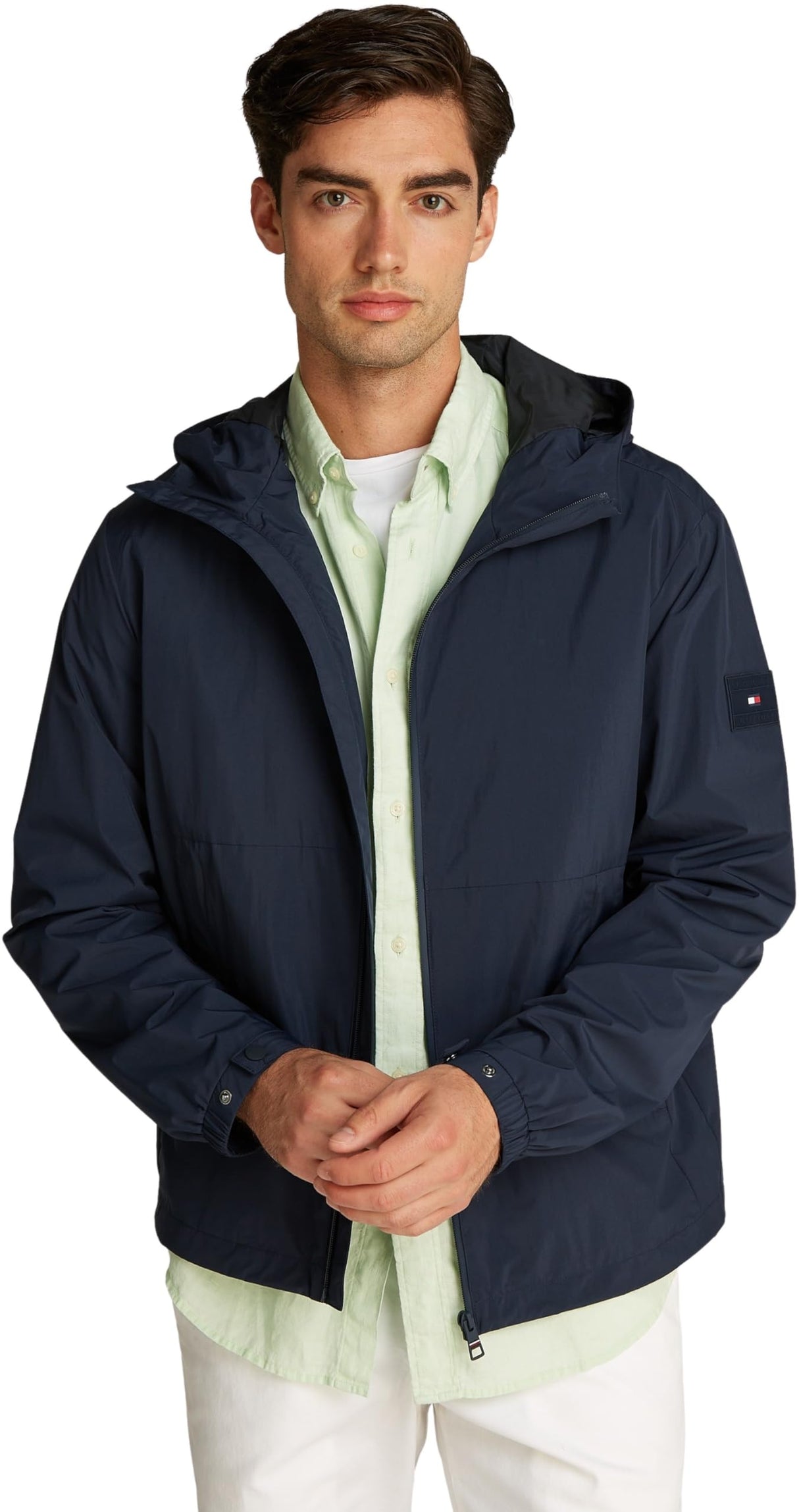 Tommy Hilfiger Cortavientos Hombre Branded Hooded deportivo, Azul (Desert Sky), XXL