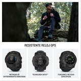 Garmin Instinct 3 Tactical Edition, 50 mm, Reloj Inteligente con GPS Resistente al Agua, Pantalla AMOLED, Funciones Tacticas, Monitorización de la Salud, Linterna LED, hasta 24 días autonomía, Negro