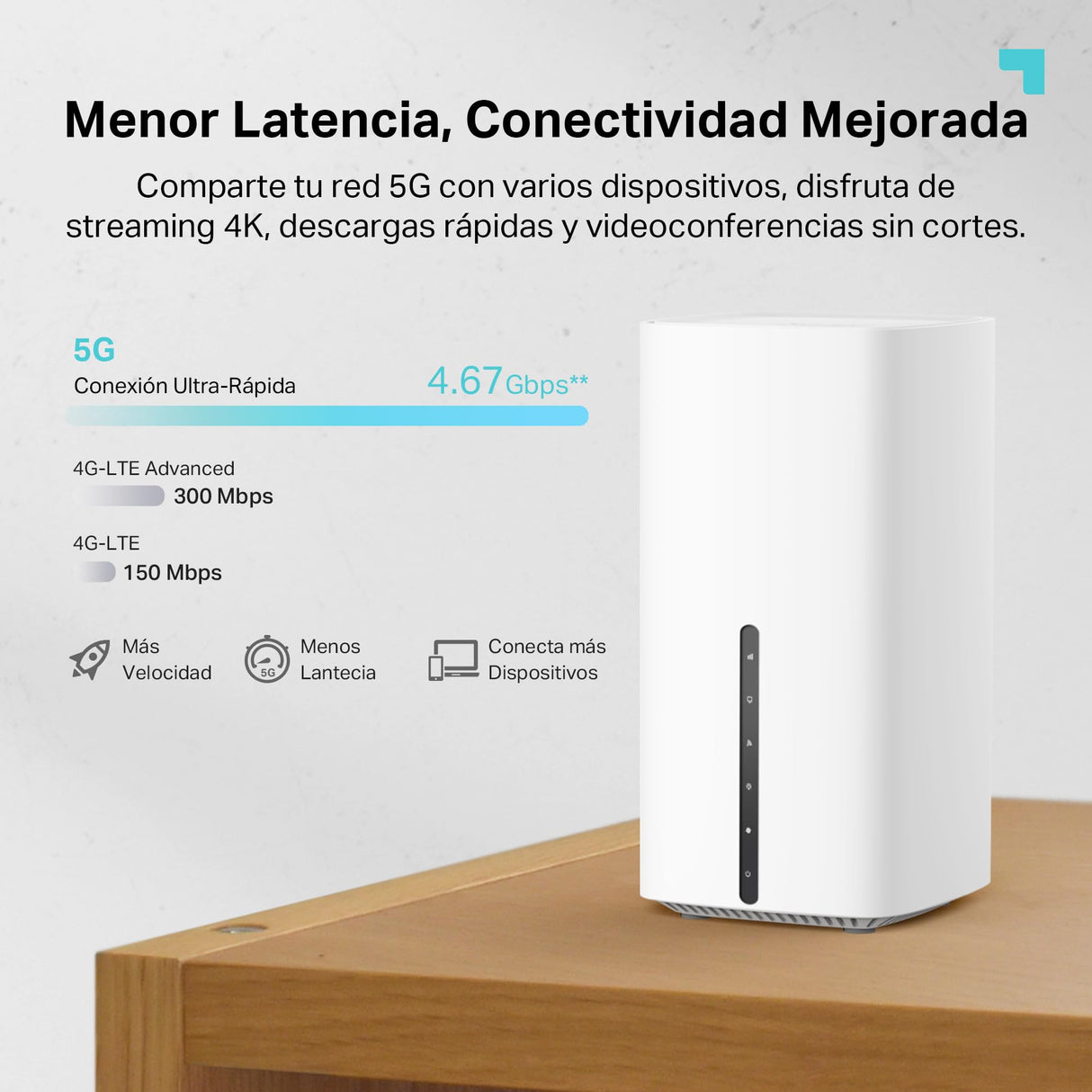 [Nuevo] TP-Link Archer NX200 | Router Inalámbrico Dual-Banda AX1800 5G Gigabit | 5G SA NSA, SIM, Wi-Fi 6, 4G LTE FDD TDD, Modo Router, Puerto Gigabit, Plug and Play, EasyMesh, Fácil Configuración