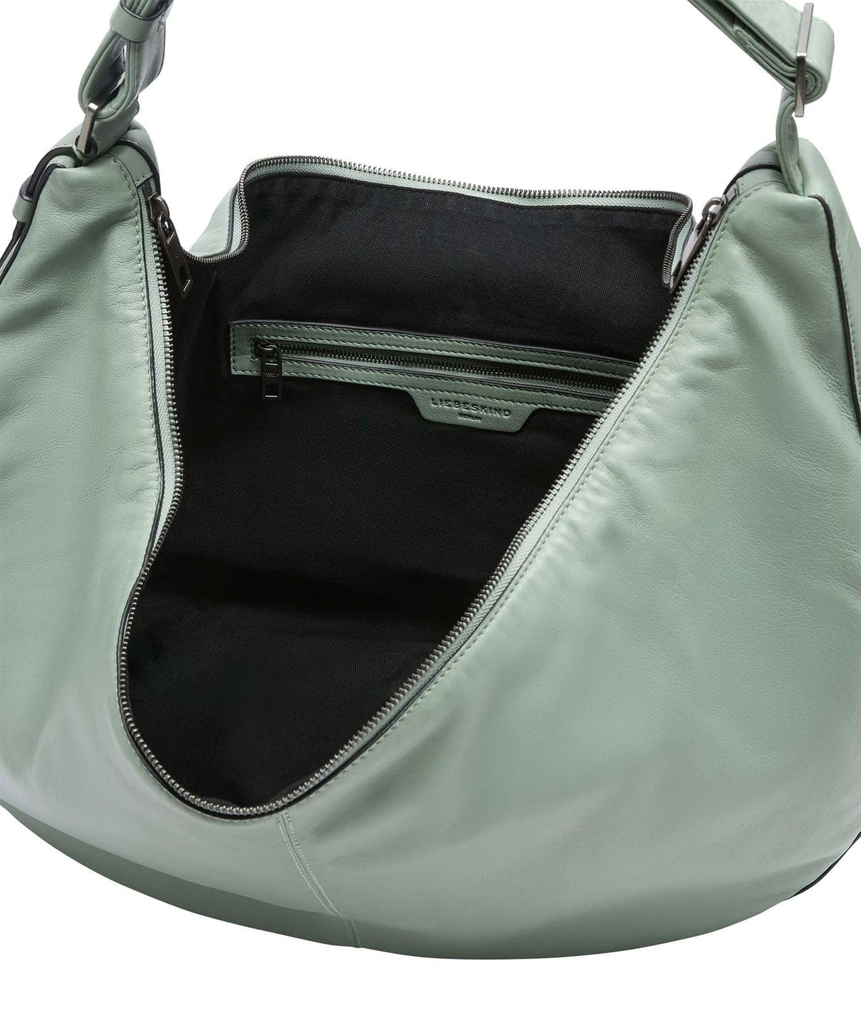 Liebeskind BERLIN Moon Sheep Natural Hobo Bag L Forest Green
