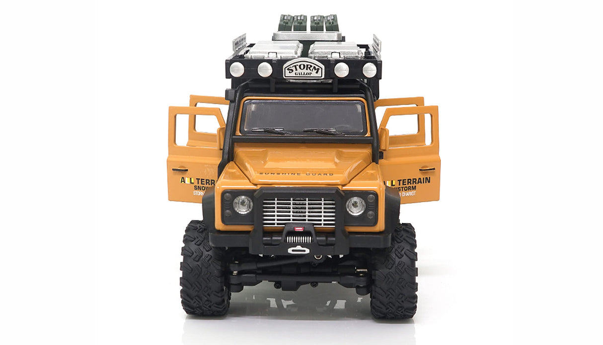 Amewi D90X28 Metal Scale Crawler 4WD 1:28 RTR Amarillo RC Control Remoto