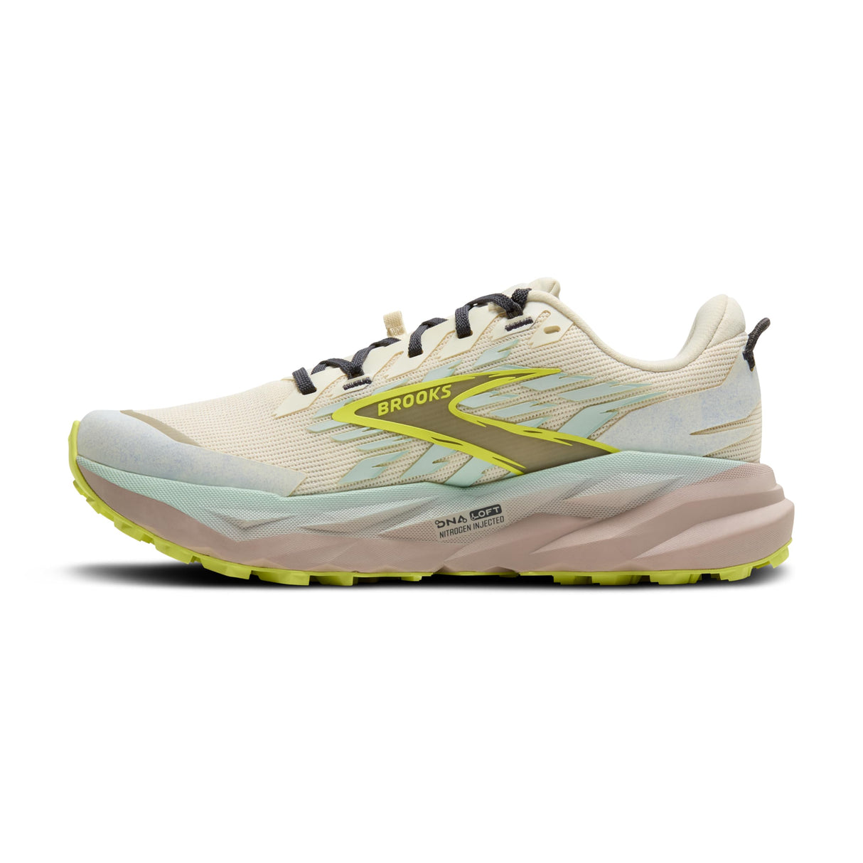 Brooks Cascadia 19, Zapatillas Deportivas Mujer, Coconut Misty Blue Ebony, 41 EU