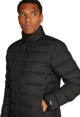 Tommy Jeans Cazadora acolchada Hombre Down Printed ligera, Negro (Black), M