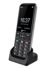 Geemarc CL8600 - Teléfono Móvil 4G con Volumen de Recepción Amplificado, Botones Grandes, Función SOS y Teclas de Memoria - Personas con Discapacidad Auditiva - Desbloqueado y Bluetooth - Versión ES