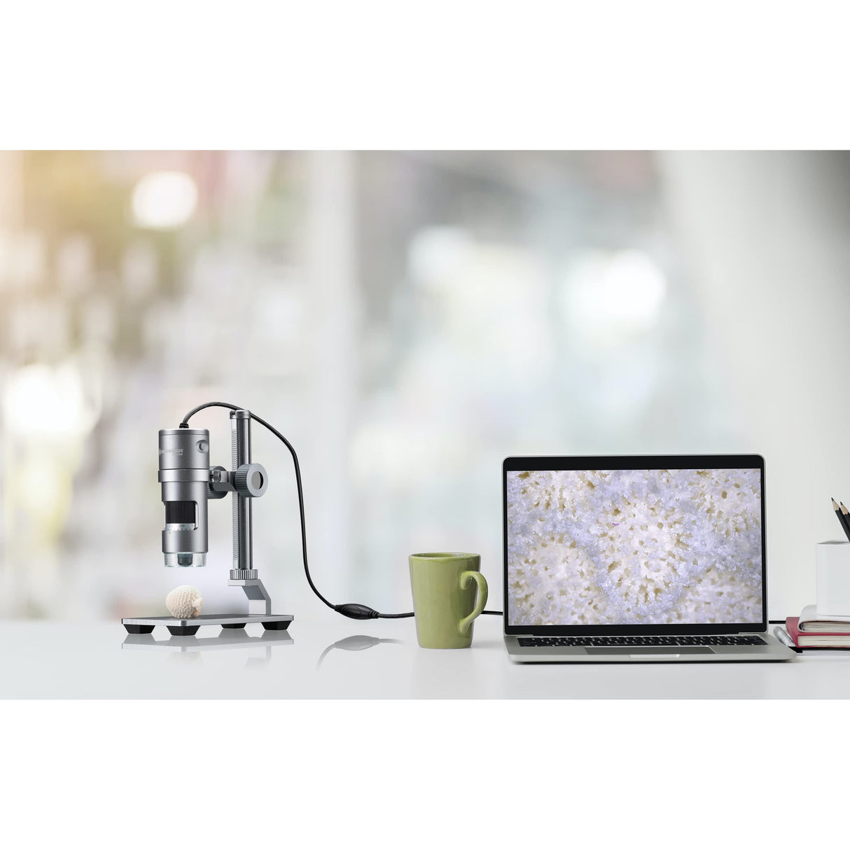 Bresser Microscopio Digital USB para PC DST-1028 5,1 MP