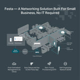 TP-Link Festa FR365 AX3000 Gigabit VPN WiFi Gateway, gestión Gratuita en la Nube, WiFi 6 AX3000, 6 Puertos Gigabit (Incluyendo 1 SFP), 1 Puerto WAN USB 3.0, Calidad de Nivel empresarial