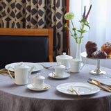 Rosenthal 61040-800001-18735 - Juego de café de Porcelana (18 Piezas), Color Blanco