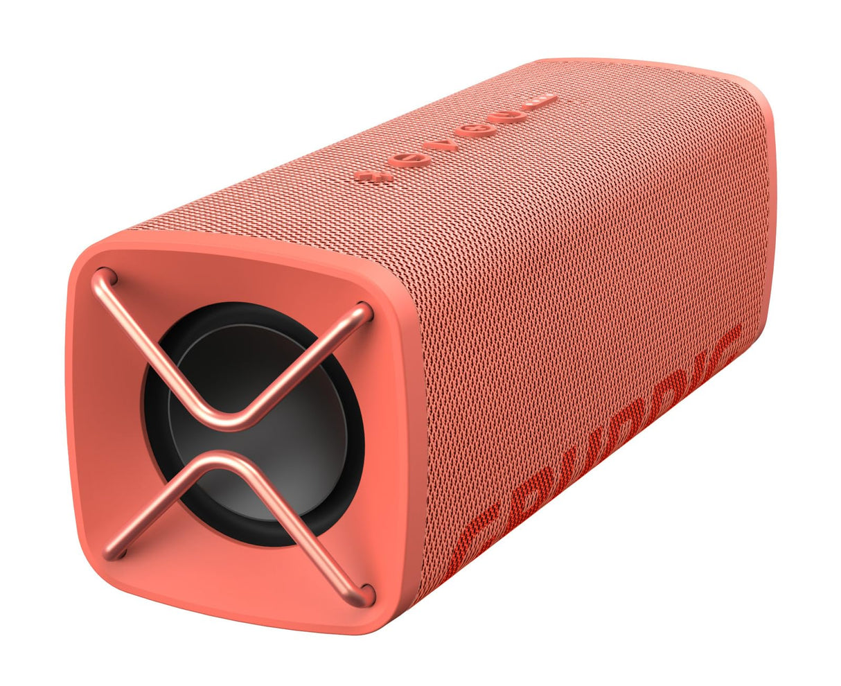 Grundig GBT Club Coral: altavoz Bluetooth, caja de sonido, graves, potencia total de salida de 20 W RMS, alcance de hasta 20 metros, más de 20 h duración de la batería, función de banco de energía