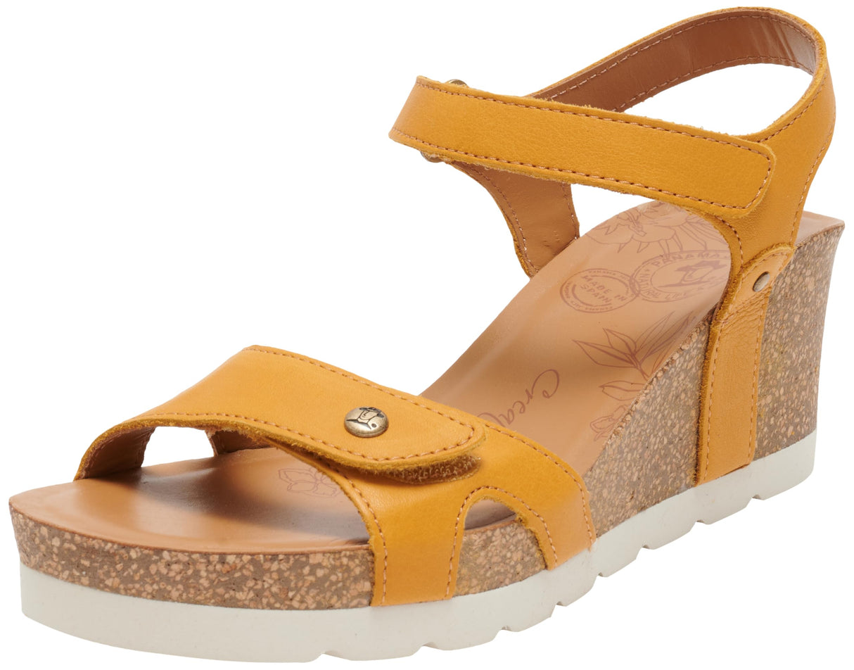Panama Jack Julia, Sandalia de cuña Mujer, Ocre B67, 39 EU