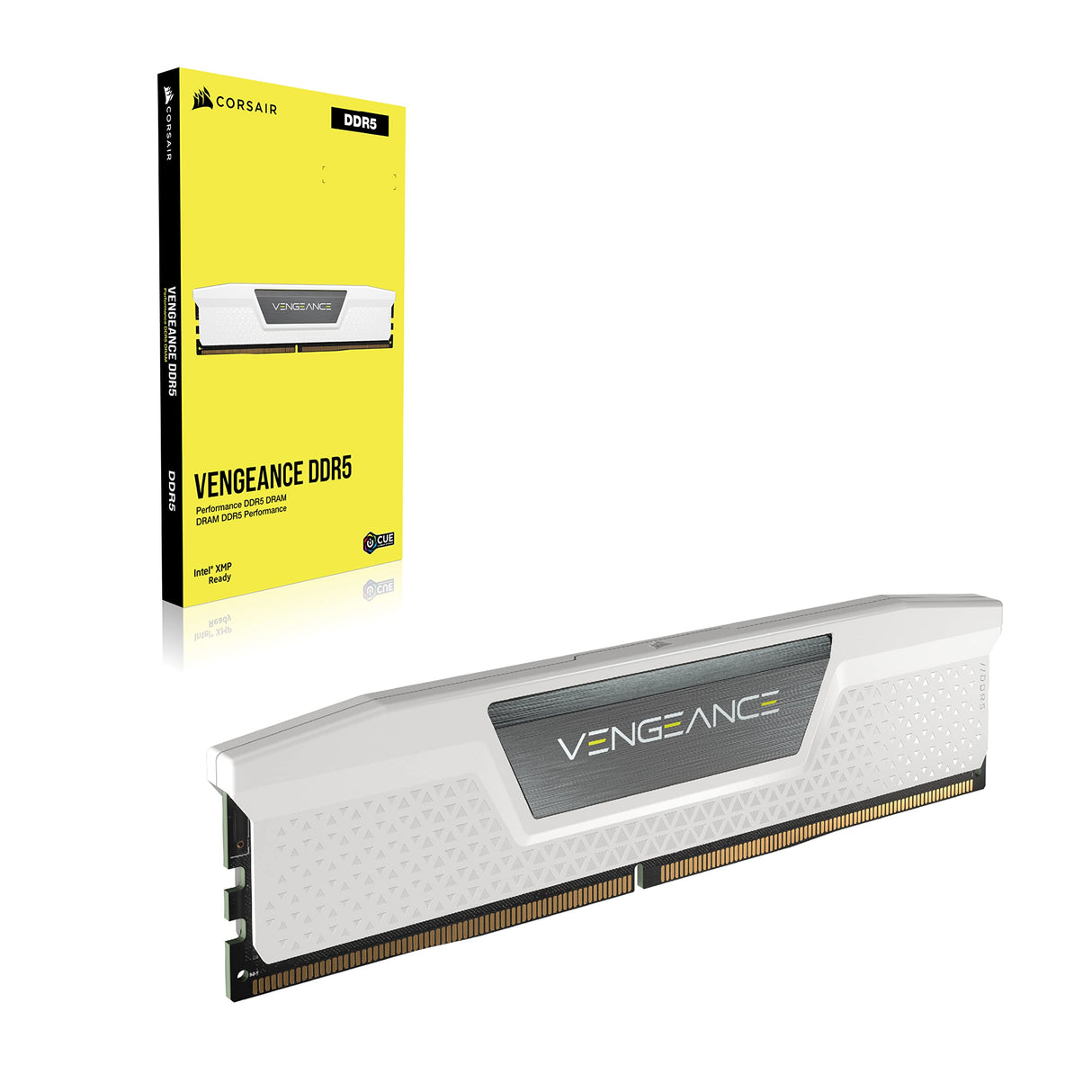 CORSAIR Vengeance DDR5 RAM 32GB (2x16GB) 5600MHz CL40 Intel XMP Kit de Memoria Compatible con iCUE - Blanco (CMK32GX5M2B5600C40W)