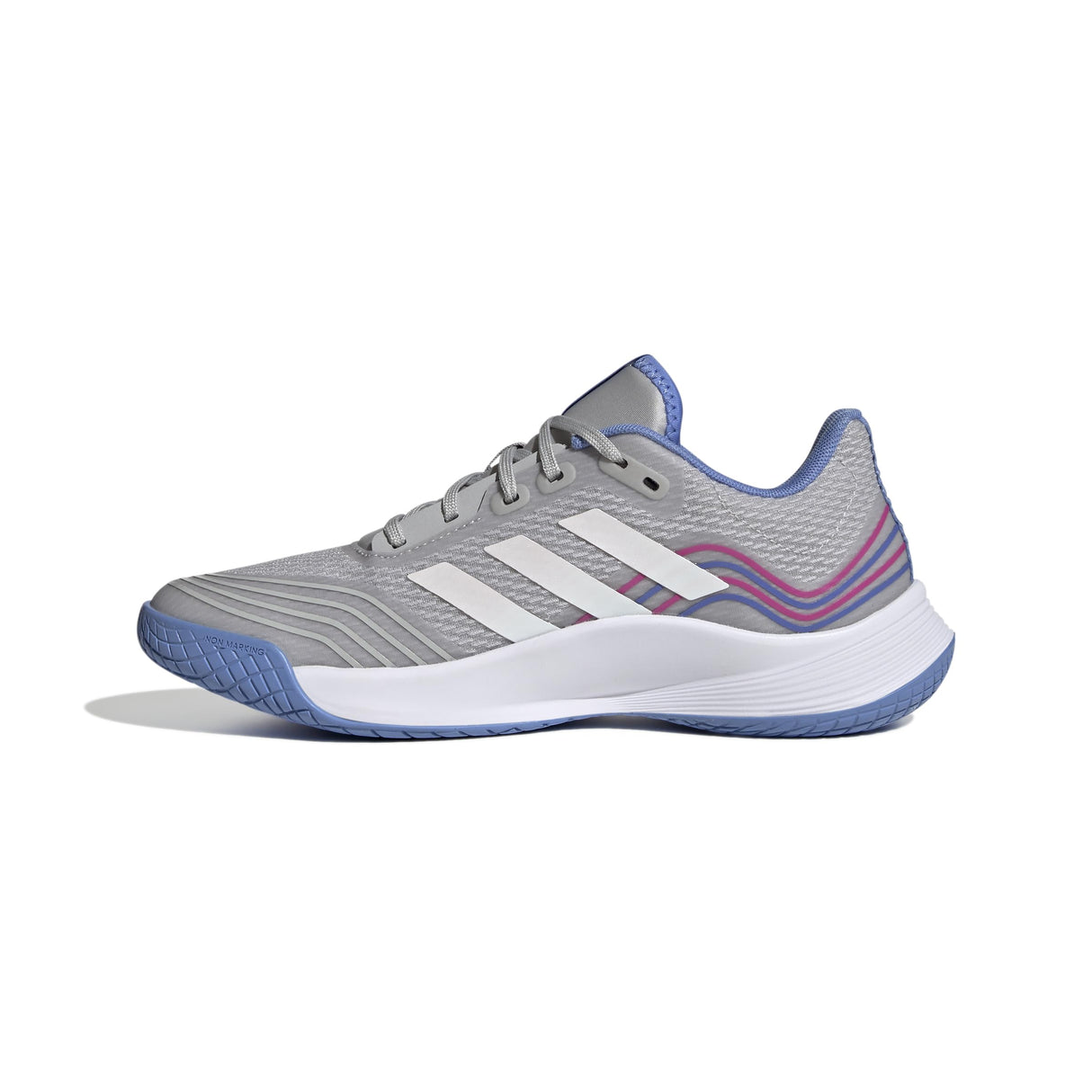 adidas Novaflight Volleyball Shoes, Zapatos Mujer, Grey Two/Cloud White/Silver Dawn, 42 EU