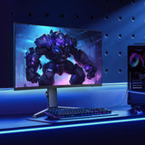 KOORUI Gaming Monitor 27 Pulgadas - Pantalla WQHD PC, 240Hz, 1ms, Adaptive Sync, Compatibilidad Gsync, (2560x1440, HDMI, DisplayPort, HDR 400) Negro/Rojo