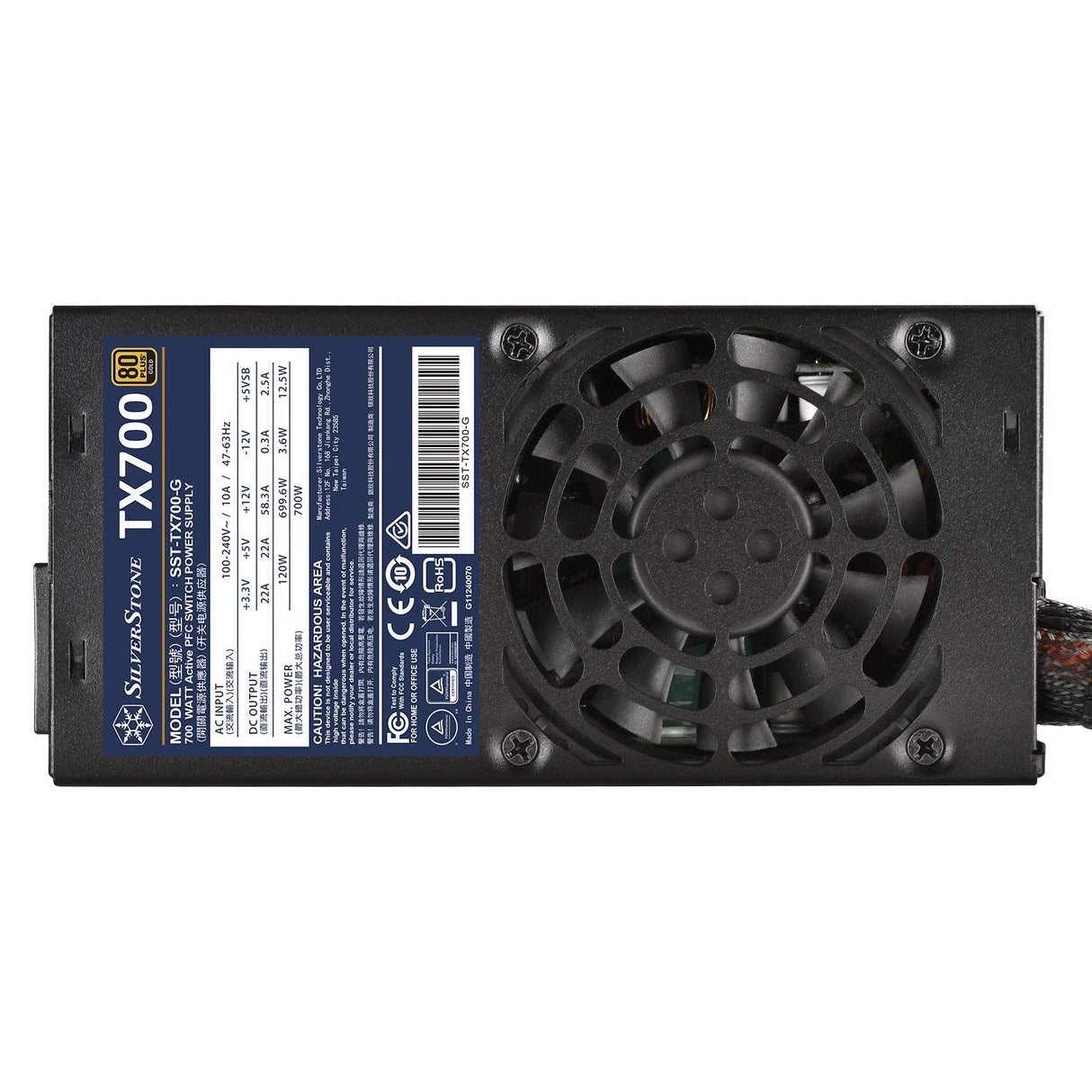 SilverStone Technology TX700 Gold, Fuente de alimentación TFX 80 Plus Gold 700W, SST-TX700-G