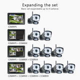 ELRO CZ60RIPS Color Night Vision 1080P HD Surveillance Camera Pantalla de 9" y aplicación, 2-Teiliges Set