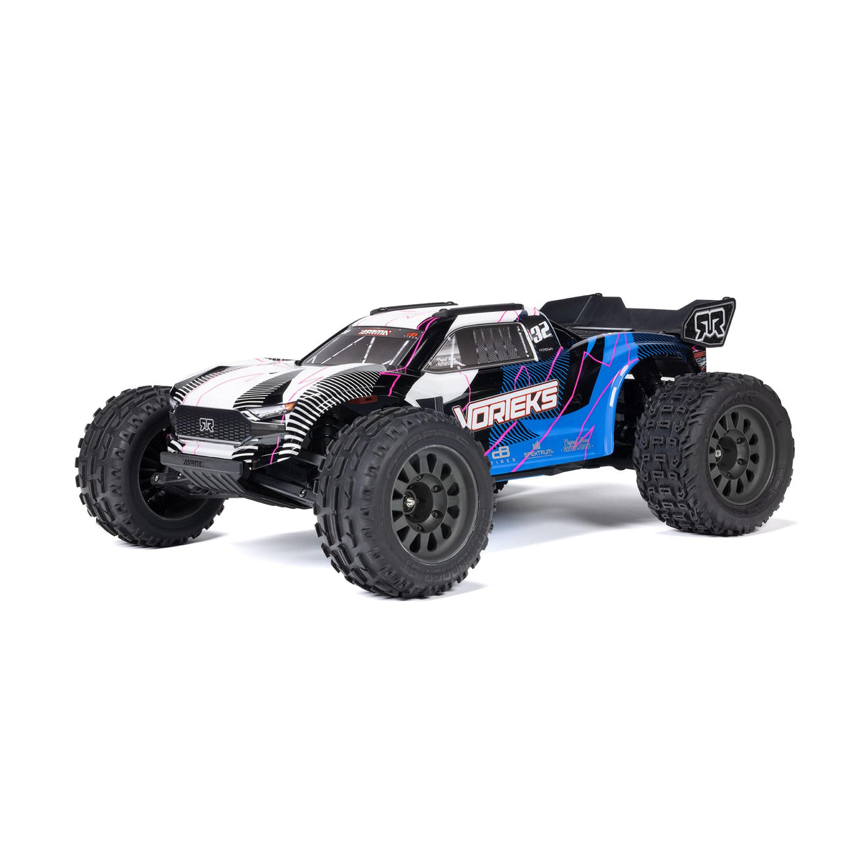 ARRMA VORTEKS Mega 550 2WD Coche teledirigido 1/10, Stadium Truck, más de 30 km/h, actualizable, Incluye Accesorios, Azul, ARA3205T1