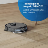 ECOVACS DEEBOT N8 Black, Robot Aspirador con función de Limpieza (OZMO), Potencia de Succión de 2300 PA, con Navegación Inteligente (Sensor láser dToF), Alexa/Google, Color Negro