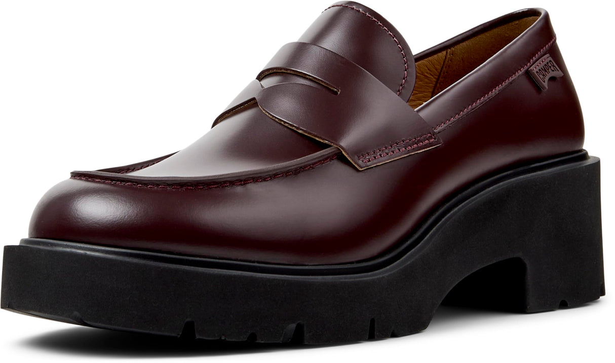 Camper Milah K201425, Mocasin Mujer, Borgoña 030, 36 EU