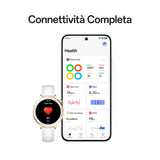 OPPO Watch X2 Mini – Smartwatch con Pantalla AMOLED 1,32", hasta 7 días de batería, GPS, Wear OS by Google, pagos con Google Wallet, Resistente al Agua 5ATM, 100+ Modos Deporte – Glimmer Gold