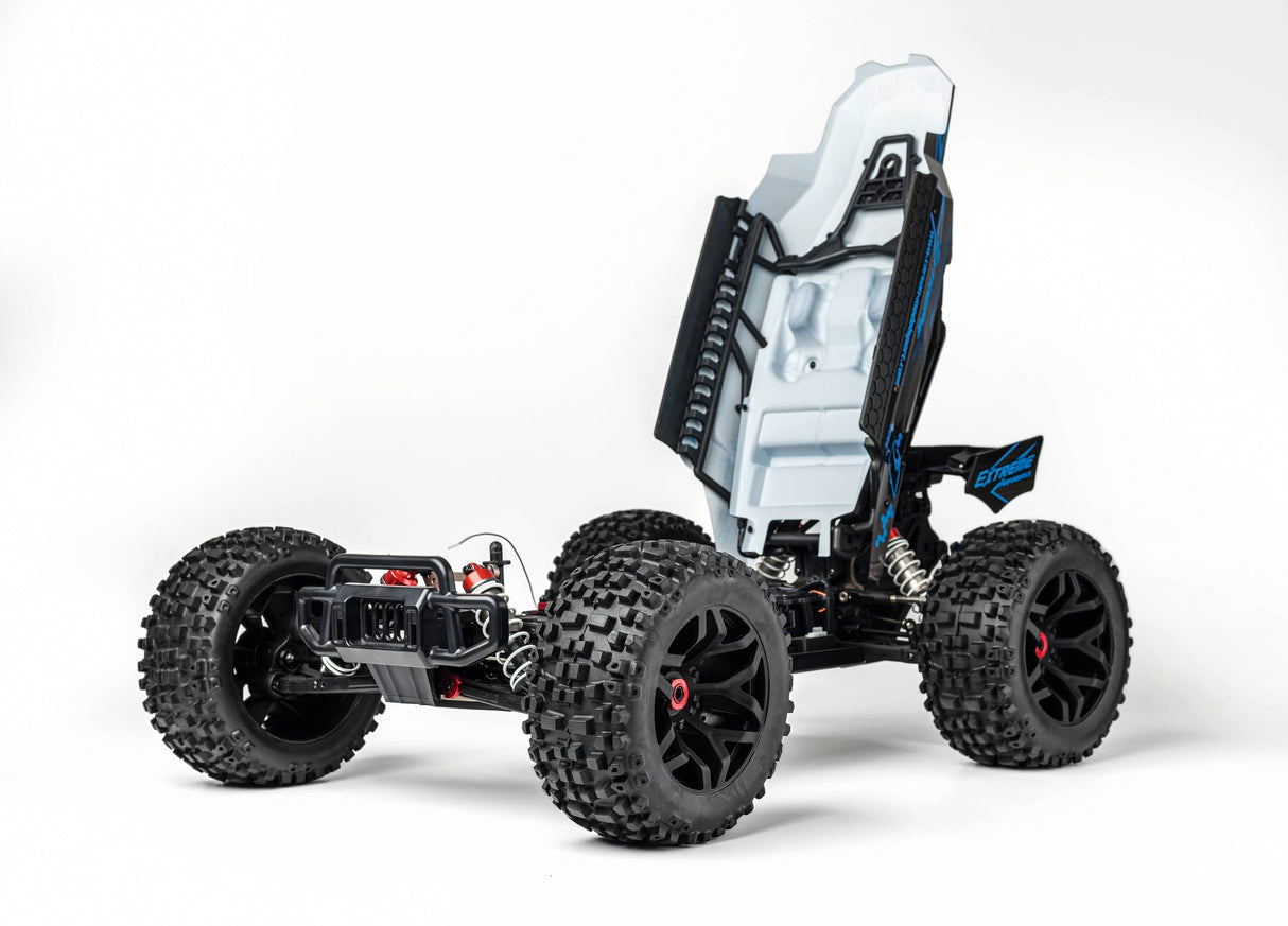 Carson 500409074 1:8 Virus Extreme 2.4G 100% RTR Azul - Buggy RC, Coche teledirigido, Offroad, vehículo RC, Coche RC 70 km/h, Coche RC